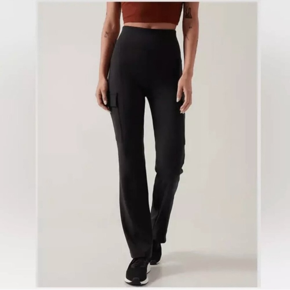 Athleta Black Straight Leg Pants